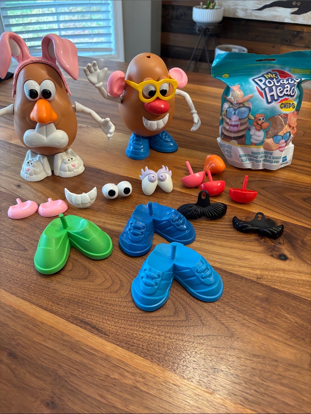 Hasbro Mr. Potato Head Figures Chips and Accessories Lot